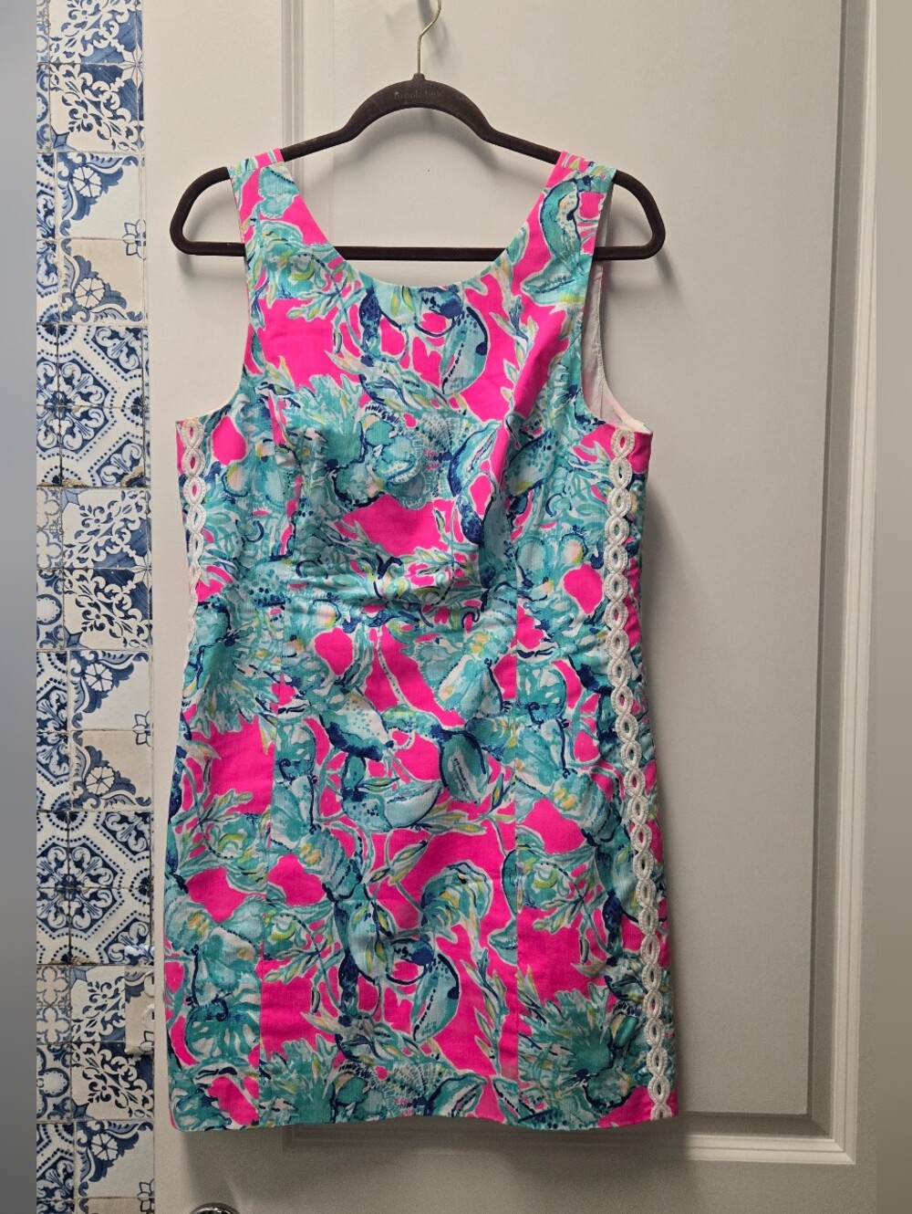 Lily Pulitzer Lobsters In Love Shift Dress Size 12